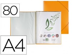 CAPA CATALOGO LIDERPAPEL COM ESPIRAL 80 BOLSAS POLIPROPILENO