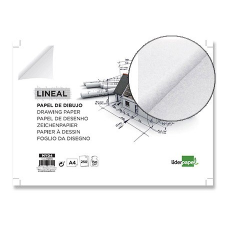 250un PAPEL DESENHO 160GR A4-FOLHA