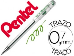 12un ESFEROGRAFICA PENTEL MINI BK77 VERDE 0,7 MM