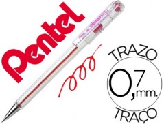 12un ESFEROGRAFICA PENTEL MINI BK77 ROSA 0,7 MM