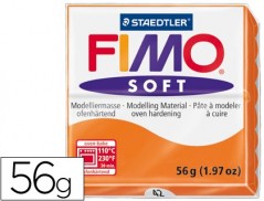 PASTA PARA MODELAR STAEDTLER FIMO SOFT 56 GR COR LARANJA