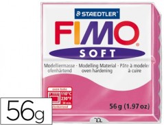 PASTA PARA MODELAR STAEDTLER FIMO SOFT 56 GR COR FRAMBOESA