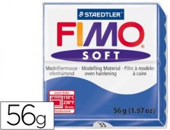 PASTA PARA MODELAR STAEDTLER FIMO SOFT 56 GR COR AZUL BRILHA