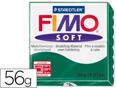 PASTA PARA MODELAR STAEDTLER FIMO SOFT 56 GR COR VERDE ESMER