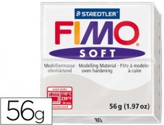 PASTA PARA MODELAR STAEDTLER FIMO SOFT 56 GR COR CINZA