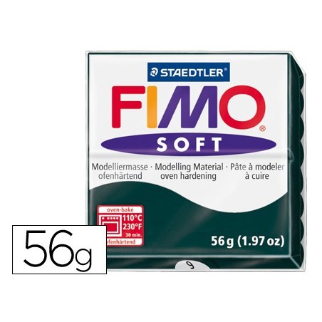 PASTA PARA MODELAR STAEDTLER FIMO SOFT 56 GR COR PRETO
