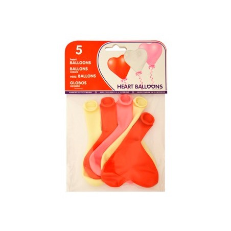 BALOES COM FORMA CORACAO BOLSAS DE 5