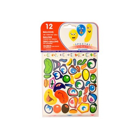BALOES + ADESIVOS BOLSA DE 12