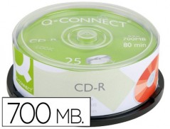 CD-R Q-CONNECT CAPACIDADE 700MB DURACAO 80MIN VELOCIDADEE 52