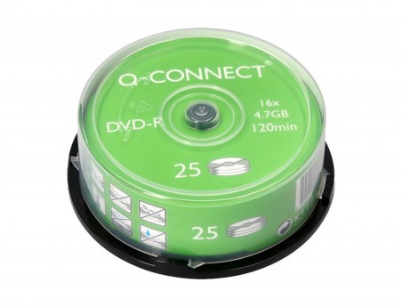 DVD-R Q-CONNECT CAPACIDADE 4,7GB DURACAO 120MIN VELOCIDADEE