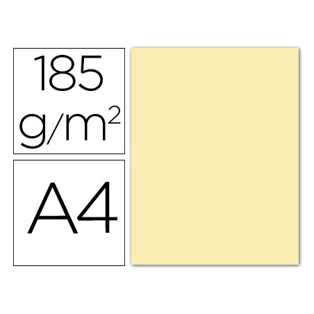 CARTOLINA GUARRO DIN A4 CREME 185 GR EMBALAGEM DE 50 FOLHAS