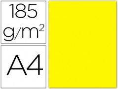CARTOLINA GUARRO DIN A4 AMARELO CANARIO 185 GR EMBALAGEM DE