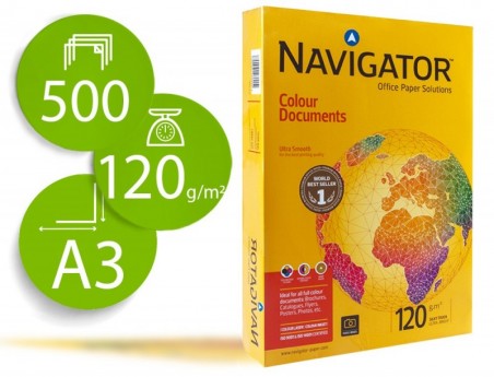 PAPEL FOTOCOPIA NAVIGATOR  A3  EMB. 500 FOLHAS120 GRS