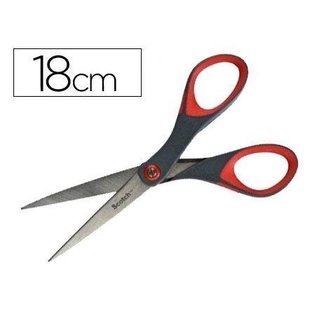 TESOURA ESCRITORIO SCOTCH 18 CM DE ACO INOXIDAVEL COM AJUSTE