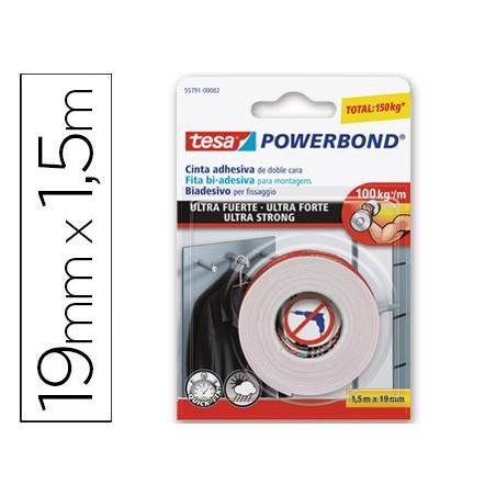 FITA ADESIVA TESA DUPLA FACE ULTRA STRONG EXTRAFUERTE PARA I