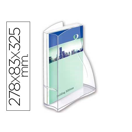 PORTA REVISTAS CEP ISIS PLASTICO TRANSPARENTE