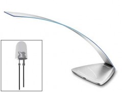 CANDEEIRO DE ESCRITORIO CEP ICE BLUE DE ALUMINIO E ACO COM B