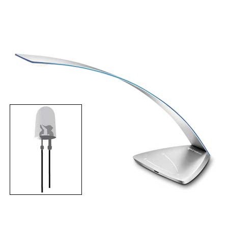 CANDEEIRO DE ESCRITORIO CEP ICE BLUE DE ALUMINIO E ACO COM B