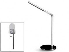 CANDEEIRO DE ESCRITORIO CEP ECOLINE DE ALUMINIO E ACO COM LU