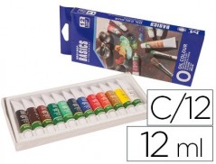 PINTURA OLEO ARTIST CAIXA CARTAO DE 12 CORES SORTIDAS TUBO D