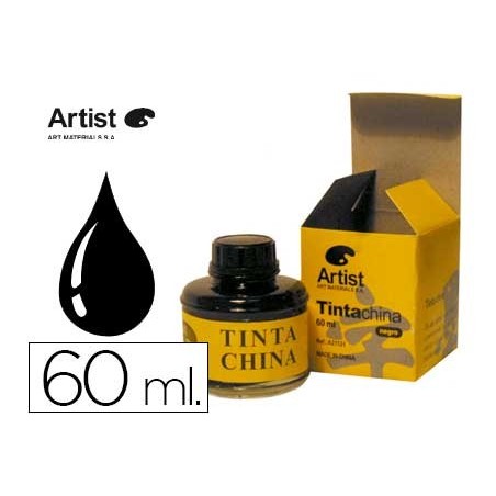 TINTA CHINA ARTIST PRETA FRASCO DE 60 ML