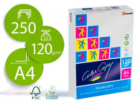 PAPEL COLOR COPY DIN A4 120 GRS PACK DE 250 FOLHAS