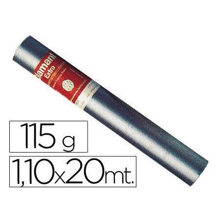 PAPEL VEGETAL TRANSPARENTE 1,1X20 MTS. 115 GRS/M2 EM ROLO