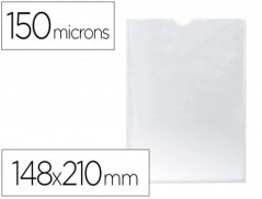 25un BOLSA CATALOGO Q-CONNECT DIN A5 150 MICRONS PVC TRANSPA