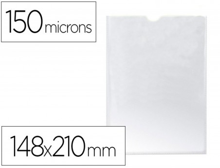 25un BOLSA CATALOGO Q-CONNECT DIN A5 150 MICRONS PVC TRANSPA