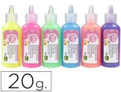 24un PURPURINA COLA LIDERPAPEL FANTASIA CORES METALICAS PAST