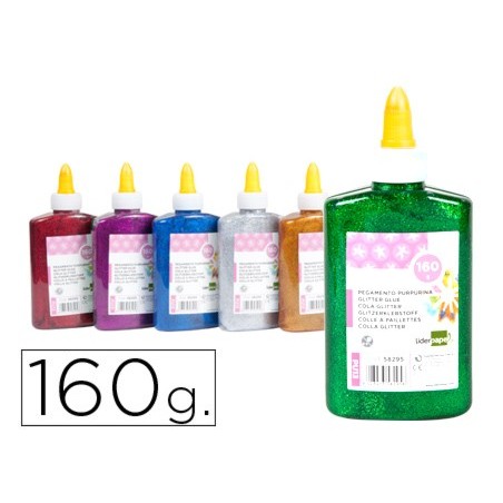 6un PURPURINA COLA LIDERPAPEL FANTASIA CORES METALICAS SORTI