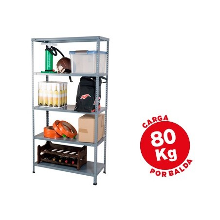 ESTANTE METALICA AR STORAGE 180X90X40 CM 5 PRATELEIRAS 80KG