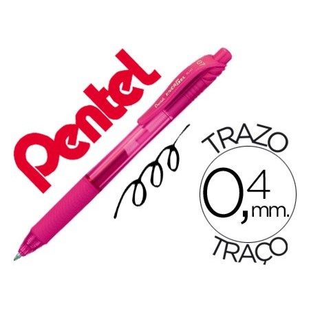 12un ROLLER PENTEL ENERGEL BL107 0,7MM ROSA