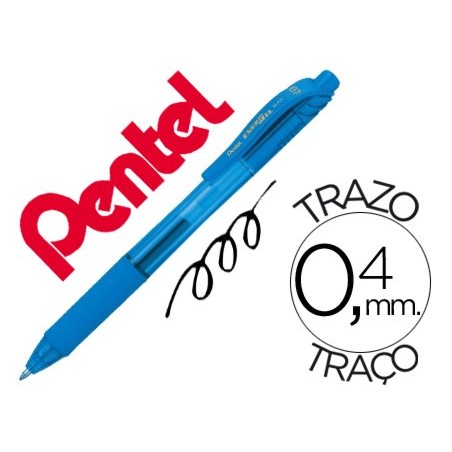 12un ROLLER PENTEL ENERGEL BL107 0,7MM AZUL CEU
