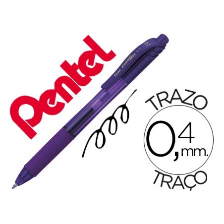 12un ROLLER PENTEL ENERGEL BL107 0,7MM VIOLETA