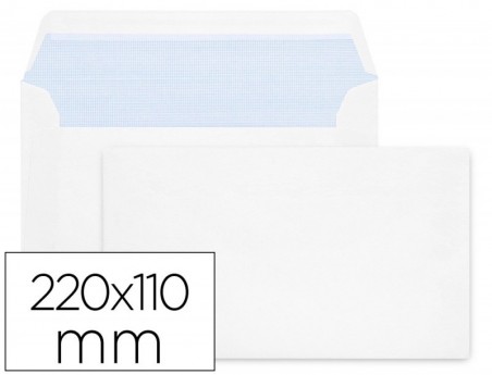 25Un ENVELOPE LIDERPAPEL N 2 BRANCO DIN AMERICANO 110X220 MM