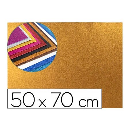 10un GOMA EVA COM PURPURINA LIDERPAPEL 50X70CM 60G/M2 ESPESS