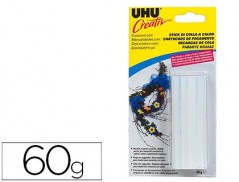 STICKS DE COLA PARA PISTOLA UHU 60 GR CREATIV 
