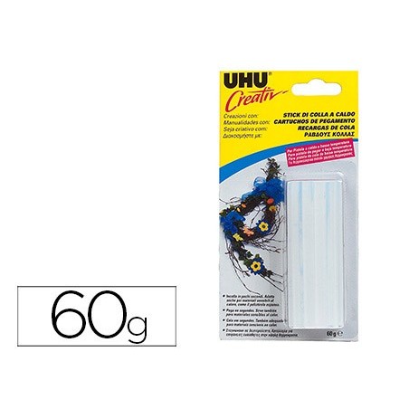 STICKS DE COLA PARA PISTOLA UHU 60 GR CREATIV 