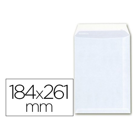 ENVELOPE AB-26 BOLSA CELULOSA BRANCO 184X261 MM COM TIRA DE