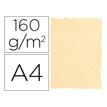PAPEL PERGAMINHO MICHEL DINA4 160 GR COR PERGAMINHO CREME PA