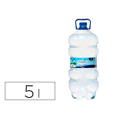2un AGUA MINERAL NATURAL FUENTE PRIMAVERA GARRAFA DE 5L