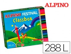 LAPIS DE CORES ALPINO FESTIVAL CLASSBOX CAIXA DE 288 UNIDADE