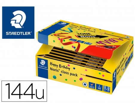 LAPIS DE GRAFITE STAEDTLER NORIS N 2 HB CLASS PACK DE 144 UN