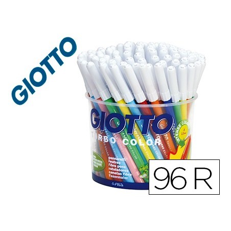 MARCADOR GIOTTO TURBO COR COPO DE 96 UNDS. 12 CORES 8 UNIDAD