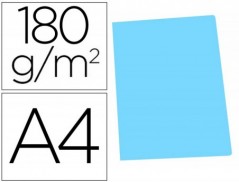 50un CLASSIFICADOR CARTOLINA GIO DIN A4 CELESTE PASTEL 180 G