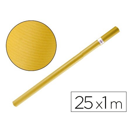 PAPEL KRAFT LIDERPAPEL AMARELO ROLO 25X1 MT