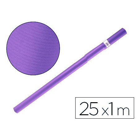 PAPEL KRAFT LIDERPAPEL VIOLETA ROLO 25X1 MT