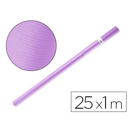 PAPEL KRAFT LIDERPAPEL LILAS ROLO 25X1 MT