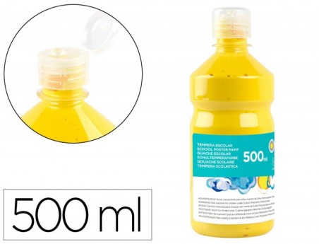 GUACHE ESCOLAR LIDERPAPEL 500 ML AMARELO